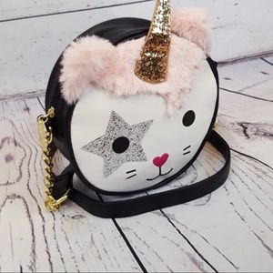 Betsey Johnson Cat Unicorn Crossbody Purse